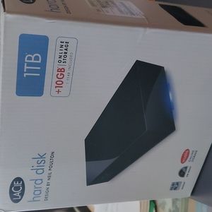 LaCie 1TB hard disk drive